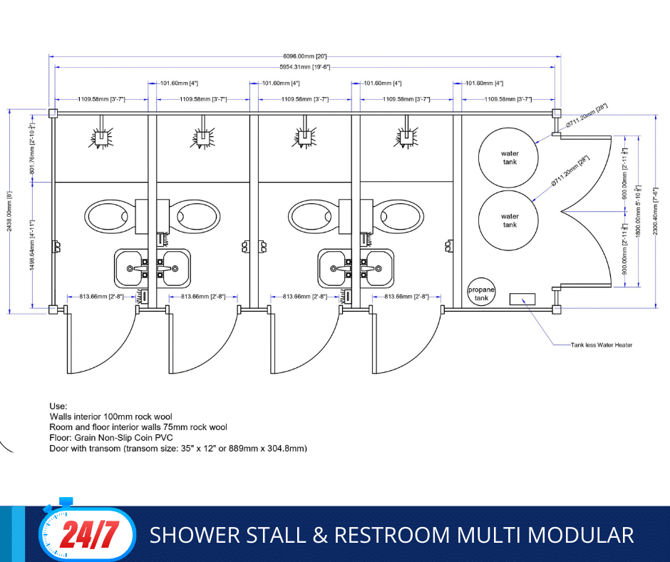 28-Shower Stall _ Restroom Multi Modular
